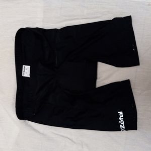New Zefal Biking Shorts Black Padded Men's LG-XL 32-36" Nylon Spandex New